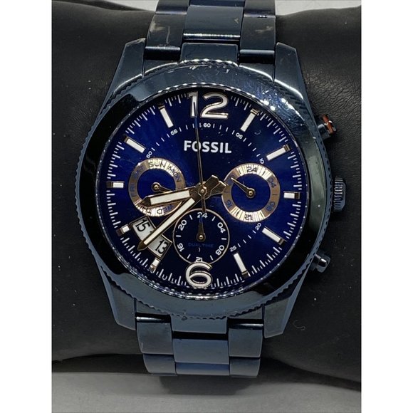 Fossil Perfect Boyfriend ES4093 Women's Navy Blue - Picture 2 of 12